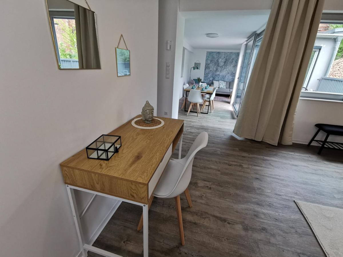 Bohnapartments - Town House Am Stadtpark - Gratis Parkplatz - Wlan 埃尔福特 外观 照片