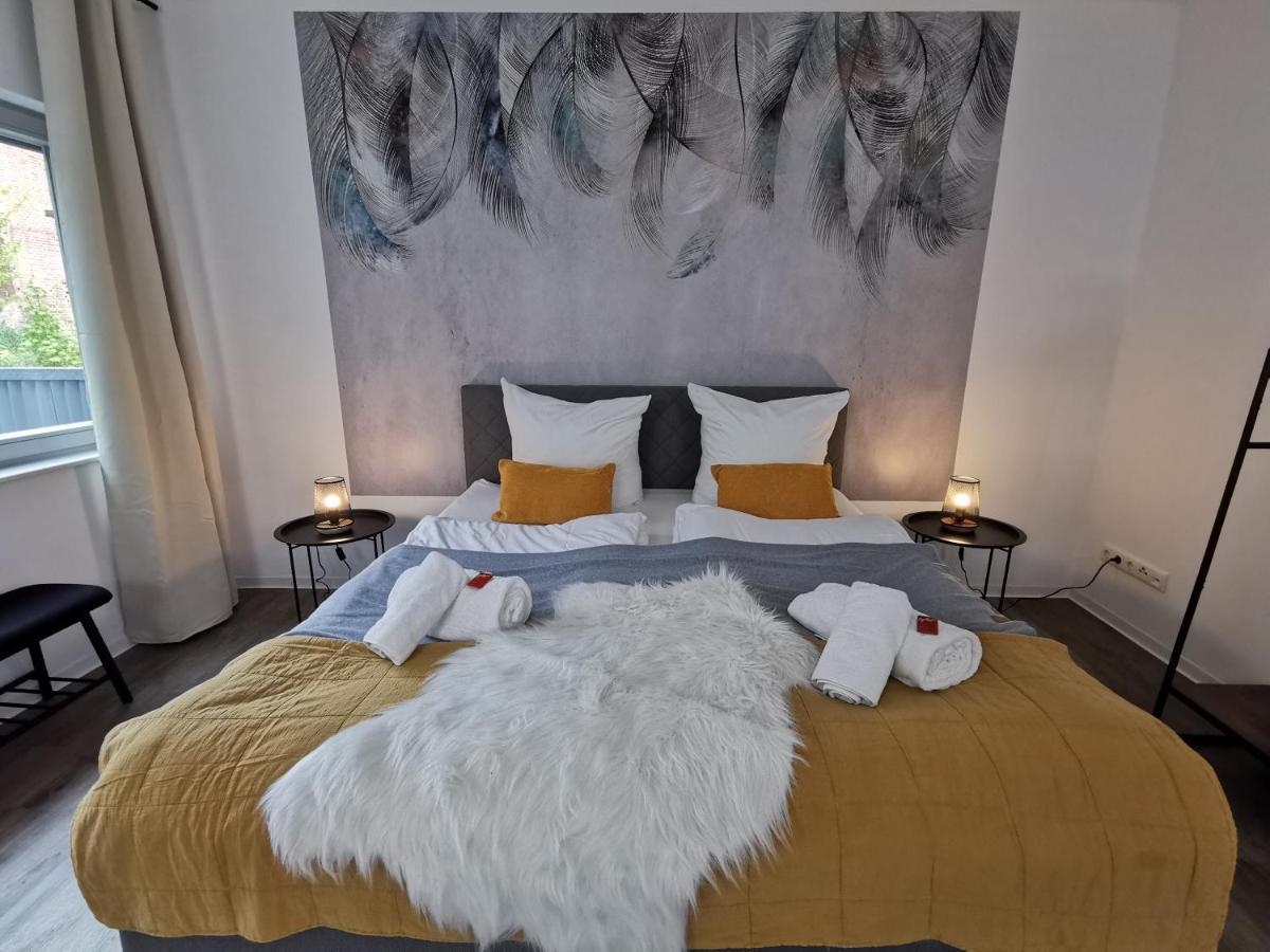 Bohnapartments - Town House Am Stadtpark - Gratis Parkplatz - Wlan 埃尔福特 外观 照片