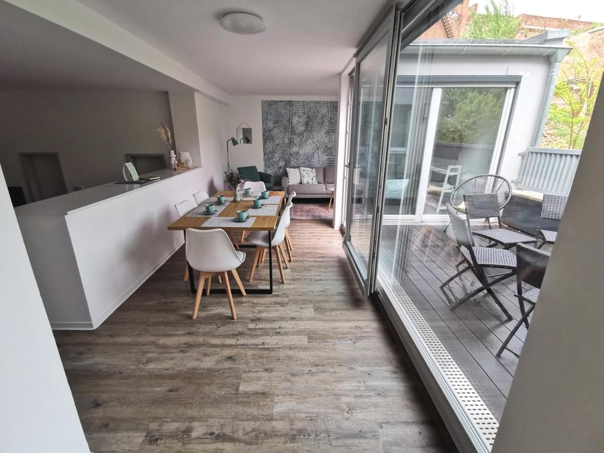 Bohnapartments - Town House Am Stadtpark - Gratis Parkplatz - Wlan 埃尔福特 外观 照片