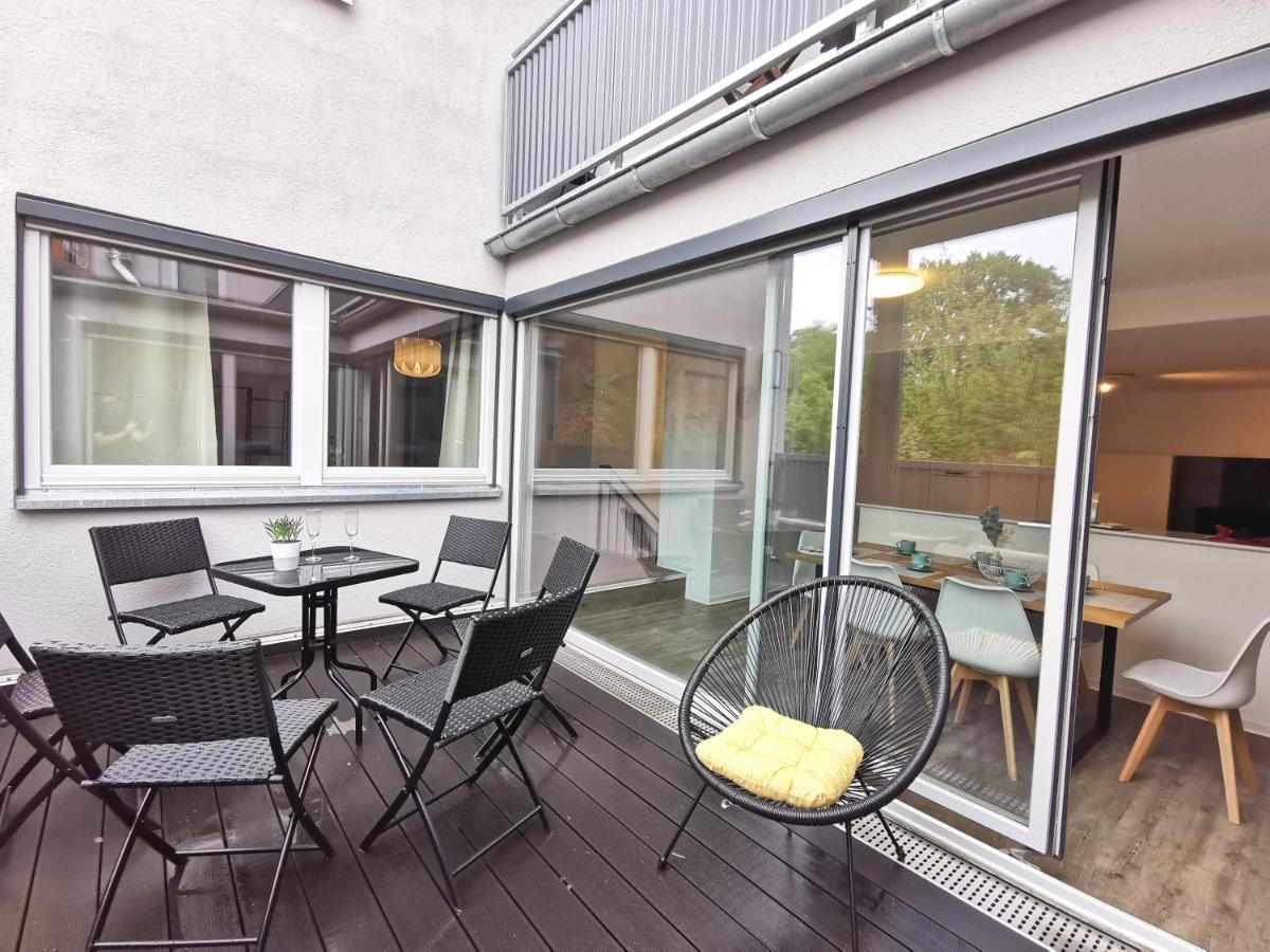 Bohnapartments - Town House Am Stadtpark - Gratis Parkplatz - Wlan 埃尔福特 外观 照片